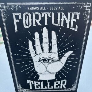 Fortune Teller Sign with Eye Design New